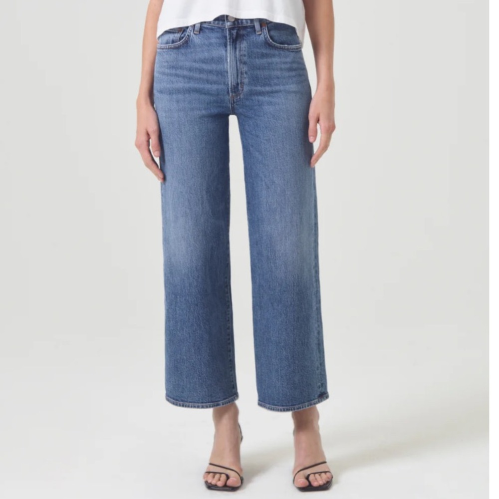 Agolde Harper cropped jeans in moor